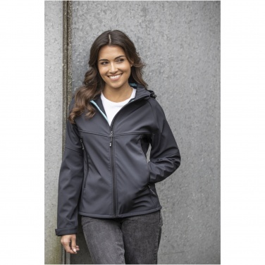 Logo trade promotional item photo of: Coltan women’s GRS recycled softshell jacket