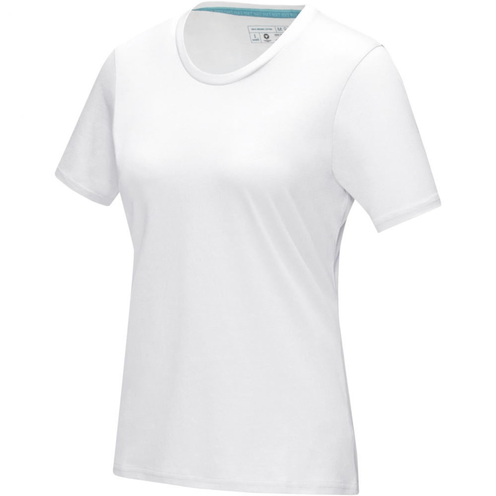 Logo trade promotional gift photo of: Azurite short sleeve women’s organic t-shirt
