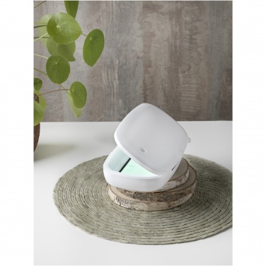 Logo trade promotional gifts picture of: Capsule UV smartphone sanitizer with 5W wireless charging pad