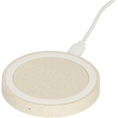 Logo trade business gifts image of: Naka 5W wheat straw wireless charging pad