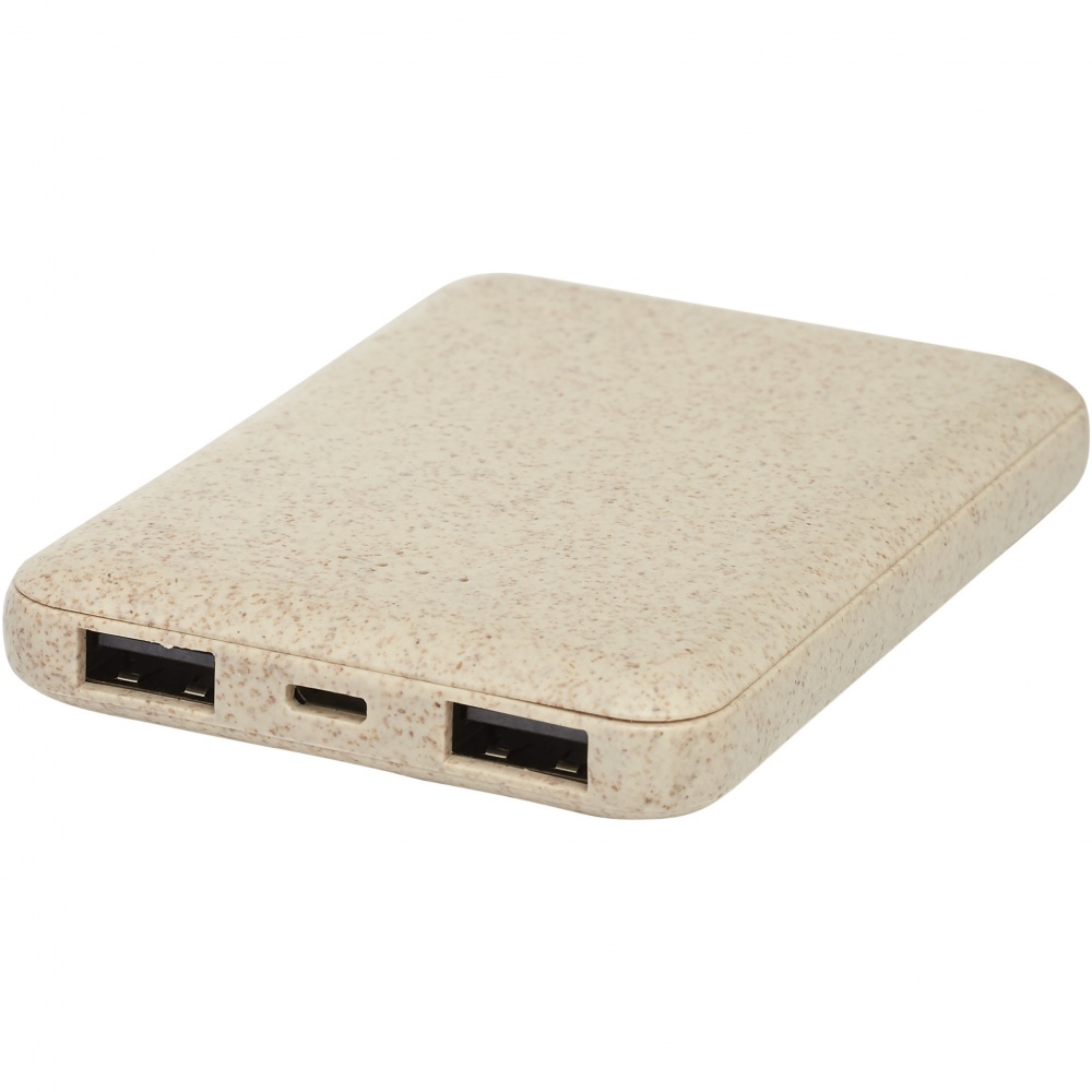 Logotrade promotional item picture of: Asama 5000 mAh wheat straw power bank