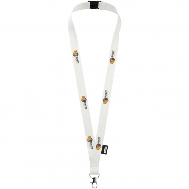 Logotrade promotional merchandise picture of: Tom recycled PET lanyard with breakaway closure