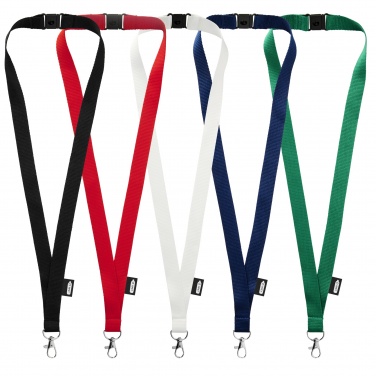 Logotrade promotional merchandise image of: Tom recycled PET lanyard with breakaway closure