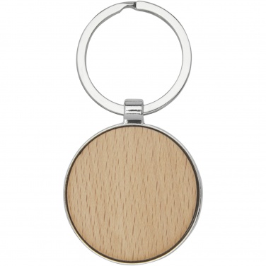 Logotrade corporate gift picture of: Moreno beech wood round keychain