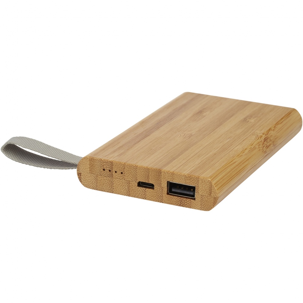 Logotrade promotional giveaway picture of: Tulda 5000 mAh bamboo power bank