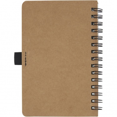 Logotrade promotional item picture of: Cobble A6 wire-o recycled cardboard notebook with stone paper