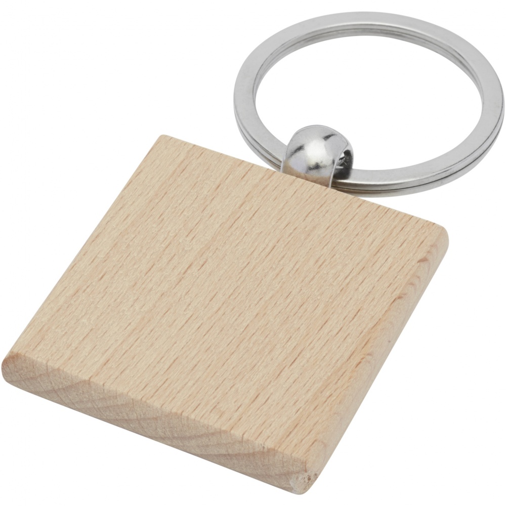 Logotrade promotional merchandise image of: Gioia beech wood squared keychain