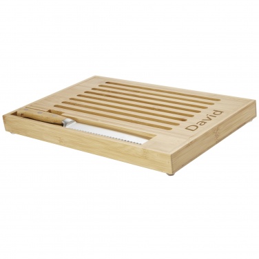 Logotrade corporate gift picture of: Pao bamboo cutting board with knife