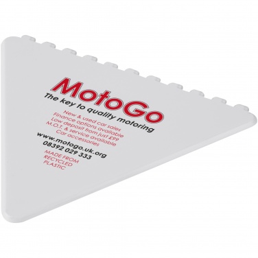 Logo trade corporate gift photo of: Frosty triangular recycled plastic ice scraper