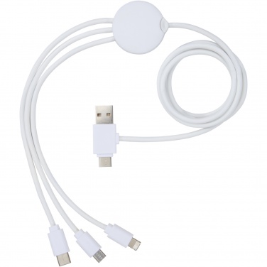 Logo trade promotional giveaway photo of: Pure 5-in-1 charging cable with antibacterial additive