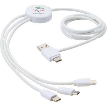 Logo trade promotional gifts picture of: Pure 5-in-1 charging cable with antibacterial additive