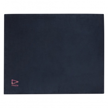 Logo trade promotional merchandise photo of: Lily GRS certified RPET coral fleece blanket