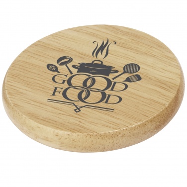 Logotrade corporate gift picture of: Scoll wooden coaster with bottle opener