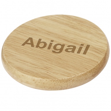 Logo trade corporate gift photo of: Scoll wooden coaster with bottle opener