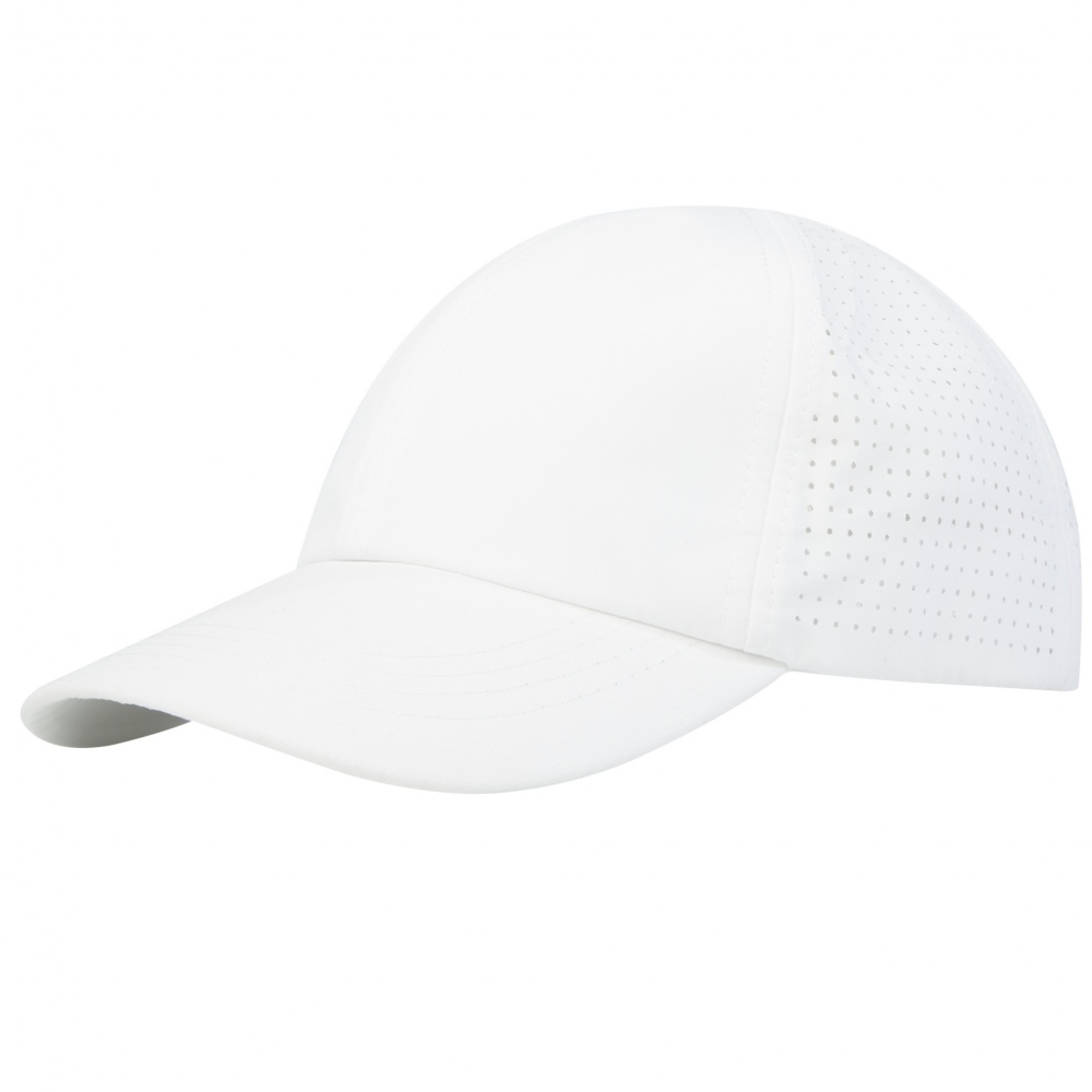 Logo trade promotional gifts image of: Mica 6 panel GRS recycled cool fit cap