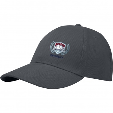 Logo trade promotional gifts image of: Trona 6 panel GRS recycled cap