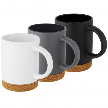 Logo trade promotional merchandise photo of: Neiva 425 ml ceramic mug with cork base