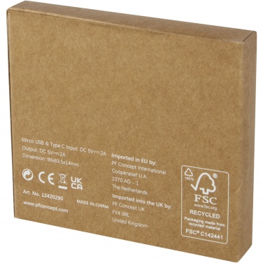 Logotrade promotional giveaways photo of: Loop 5000 mAh recycled plastic power bank