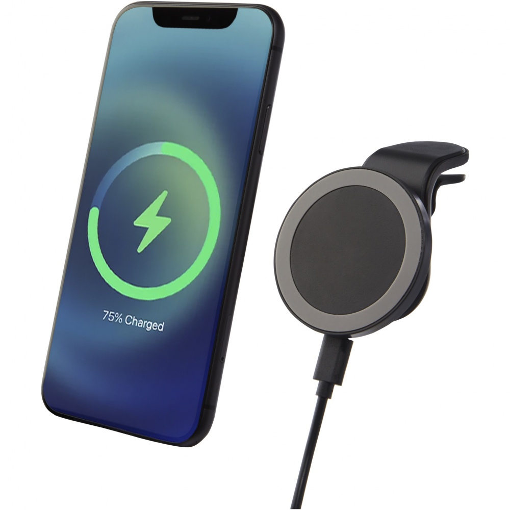 Logo trade promotional item photo of: Magclick 10W wireless magnetic car charger