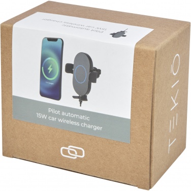 Logotrade business gift image of: Pilot 15W wireless automatic car charger 