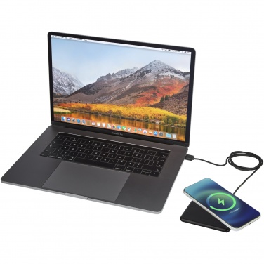 Logotrade promotional product image of: Loop 10W recycled plastic wireless charging pad