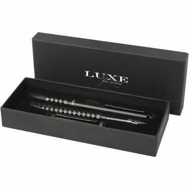 Logo trade promotional item photo of: Tactical Dark duo pen gift box