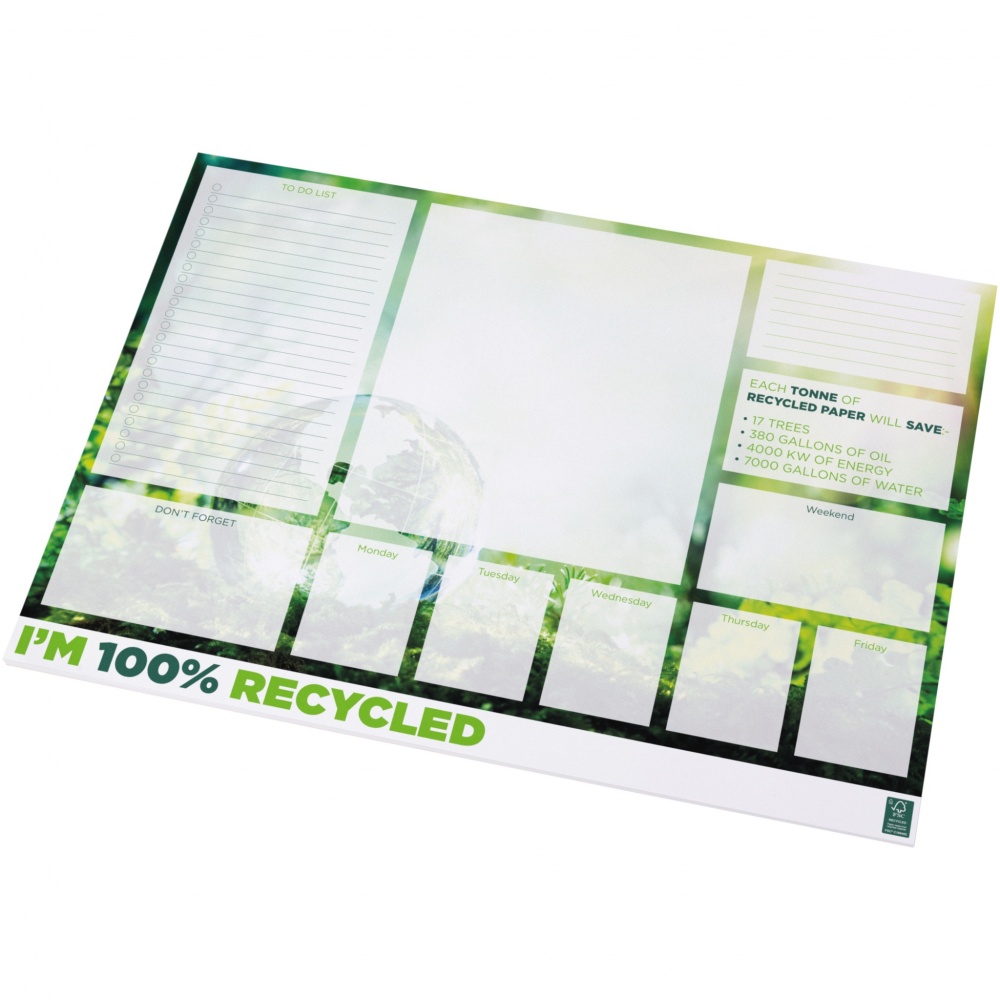 Logo trade promotional items image of: Desk-Mate® A2 recycled notepad