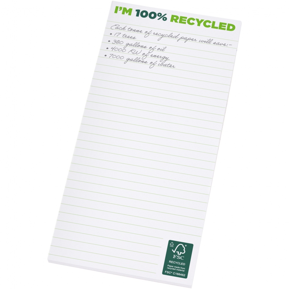 Logotrade business gifts photo of: Desk-Mate® 1/3 A4 recycled notepad