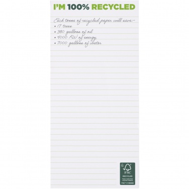 Logo trade promotional gifts picture of: Desk-Mate® 1/3 A4 recycled notepad