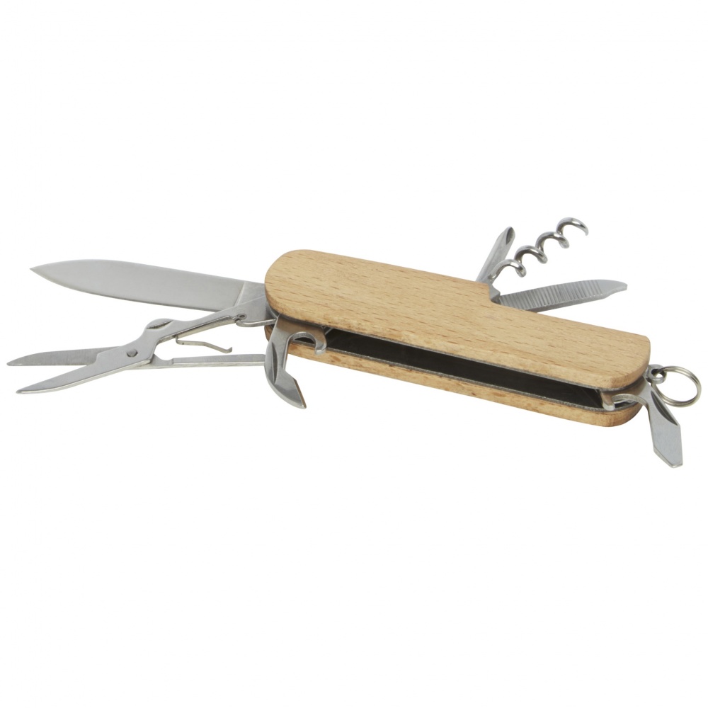 Logotrade promotional item picture of: Richard 7-function wooden pocket knife