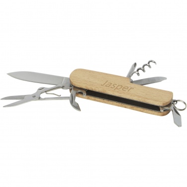 Logotrade promotional merchandise picture of: Richard 7-function wooden pocket knife