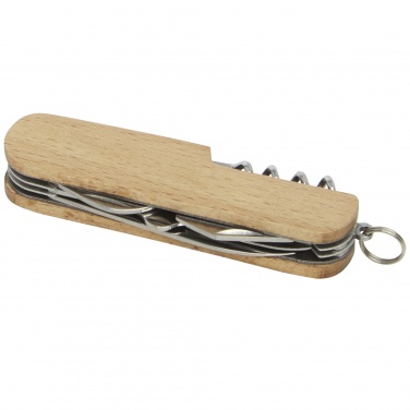 Logo trade promotional giveaways image of: Richard 7-function wooden pocket knife