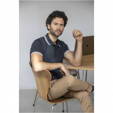 Logo trade promotional merchandise image of: Amarago short sleeve men's tipping polo