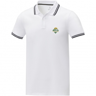 Logotrade promotional gift picture of: Amarago short sleeve men's tipping polo