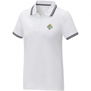 Logo trade advertising products image of: Amarago short sleeve women's tipping polo