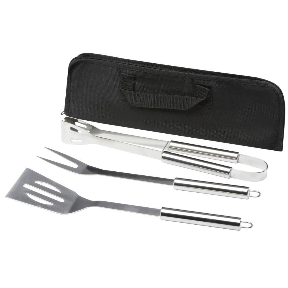 Logo trade business gifts image of: Barcabo BBQ 3-piece set