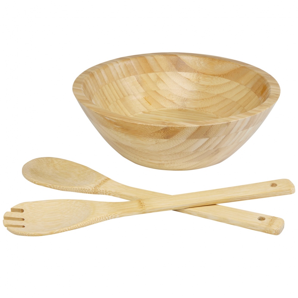 Logotrade promotional merchandise image of: Argulls bamboo salad bowl and tools