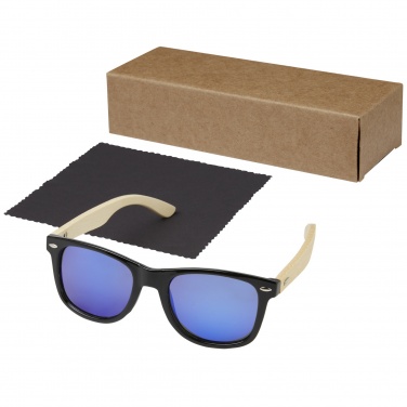 Logotrade promotional product picture of: Taiyō rPET/bamboo mirrored polarized sunglasses in gift box