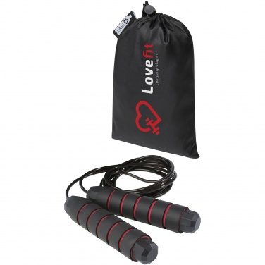 Logo trade promotional giveaway photo of: Austin soft skipping rope in recycled PET pouch