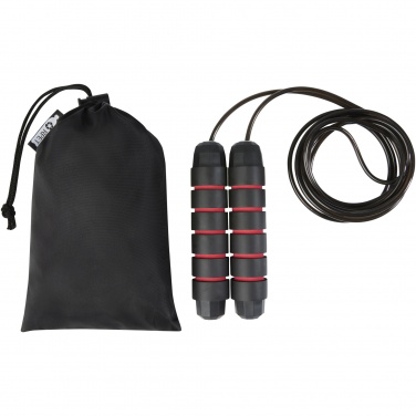 Logotrade promotional giveaway image of: Austin soft skipping rope in recycled PET pouch