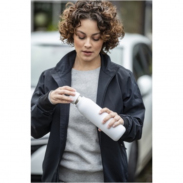 Logo trade promotional gifts picture of: Marka 600 ml copper vacuum insulated bottle with metal loop