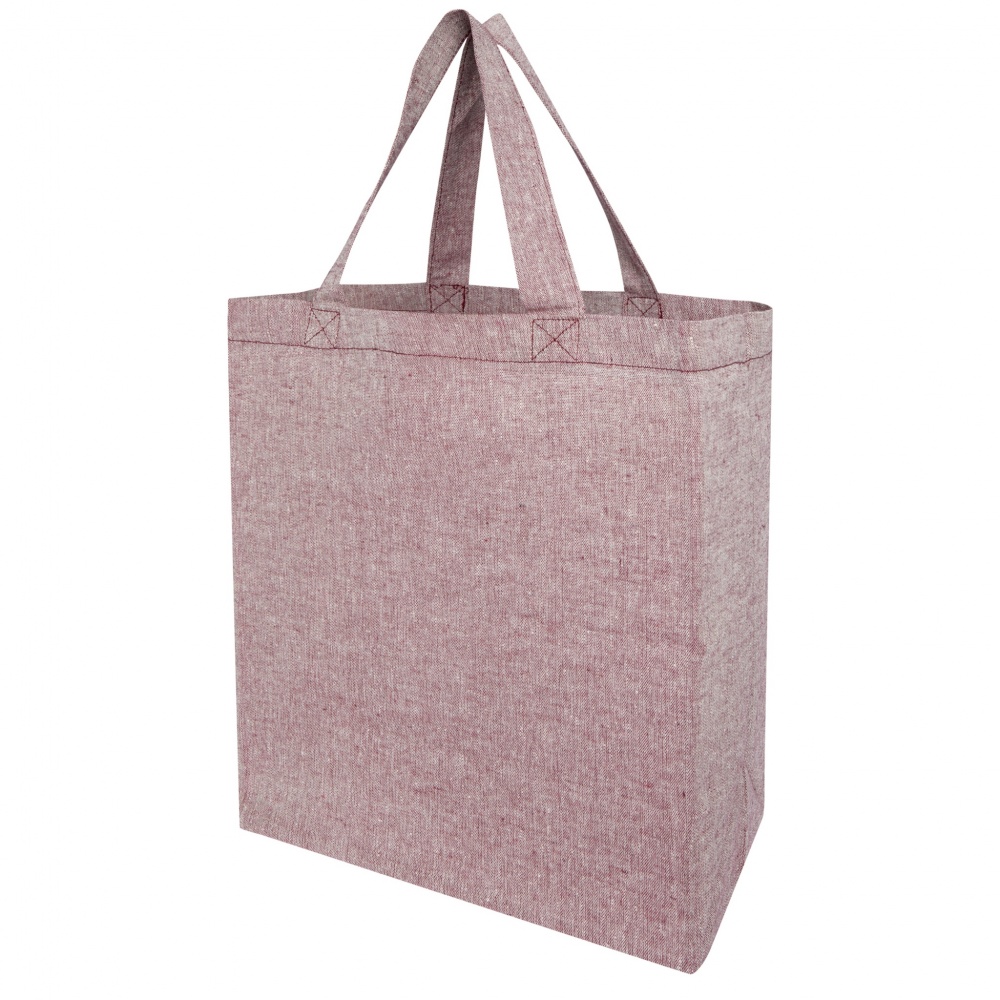 Logo trade promotional giveaways picture of: Pheebs 150 g/m² recycled gusset tote bag 13L