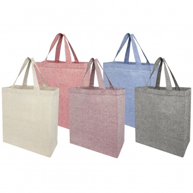 Logo trade promotional giveaways picture of: Pheebs 150 g/m² recycled gusset tote bag 13L