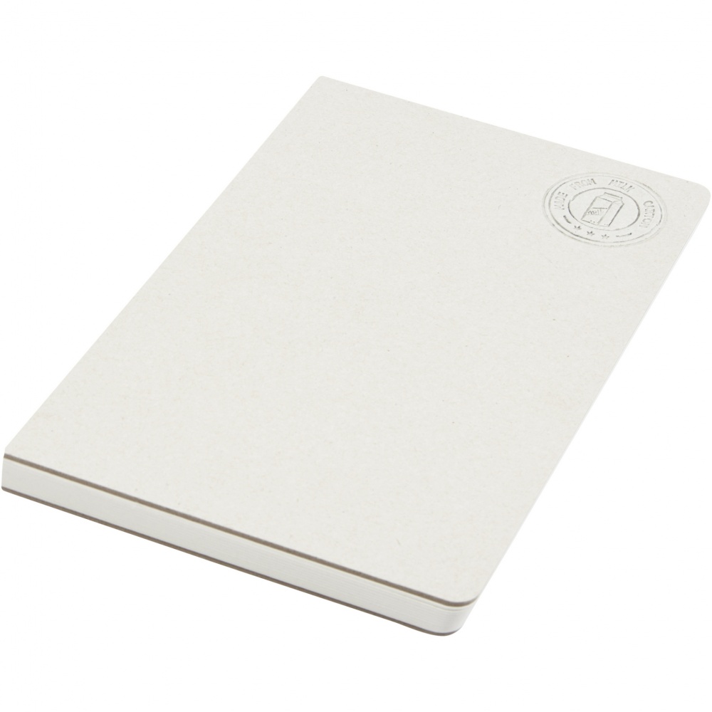 Logo trade promotional gifts image of: Dairy Dream A5 size reference recycled milk cartons spineless notebook