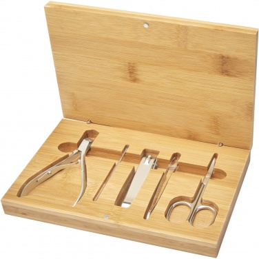 Logotrade corporate gift image of: Ladia 5-piece bamboo manicure set