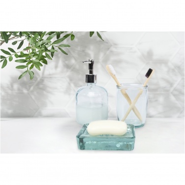 Logo trade promotional giveaway photo of: Jabony 3-piece recycled glass bathroom set