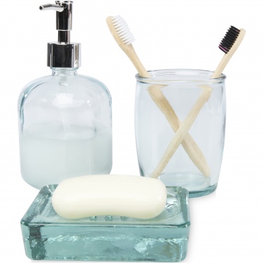Logotrade advertising product image of: Jabony 3-piece recycled glass bathroom set