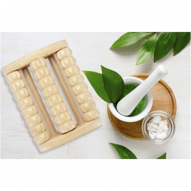 Logo trade advertising products image of: Venis bamboo foot massager