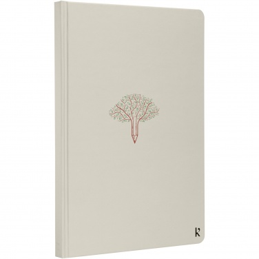 Logotrade promotional giveaway image of: Karst® A5 stone paper hardcover notebook - lined