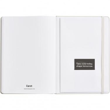 Logo trade corporate gifts image of: Karst® A5 stone paper hardcover notebook - lined